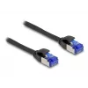 DeLOCK RJ45 Cat.6A S/FTP õhuke võrgukaabel 1m Must