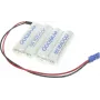 Panasonic battery pack 4 Mignon (AA) Cable, Plug NiMH eneloop Reihe F1x4 Graupner 4.8 V 1900 mAh (124006)