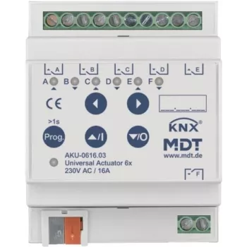 MDT Battery-0616.03 universaalne ajam 6-kanaliline 4TE REG 16A 230VAC 100µF 15EVG (Battery-0616.03)