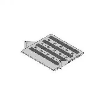 19-tolline seadmekandja, seisupind 430 x 250 mm, RAL7021 (26.10.3005)