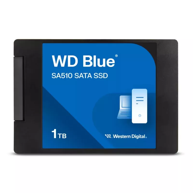 WD Sinine SA510 - SSD - 1 TB - sisemine - 2.5 (6,4 cm) - SATA 6 Gb/s (WDBB8H0010BNC-WRSN)