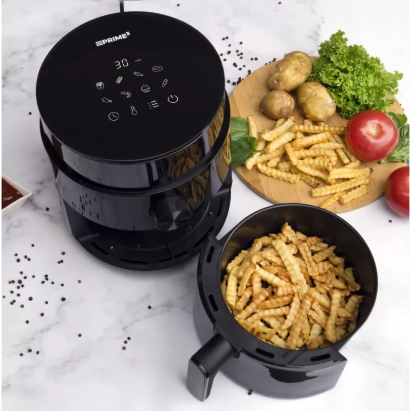 Õhufritüür PRIME3 SAF31 ? 2.5 L, 1200 W, kuumaõhu rasvavaba fritüür, must