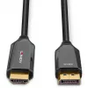 Lindy 3m Active DisplayPort 1.4 to HDMI 8K60 kaabel, 3 m, DisplayPort, HDMI, Male, Male, sirge