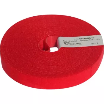Kaablimärgistusteip Patchsee ECO-Scratch 10 m, punane, 19 mm laius