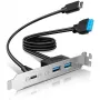 GrauGear Multi PCI katteplaat 1x USB-C 2x USB-A (G-AD-ETC2A-20G)
