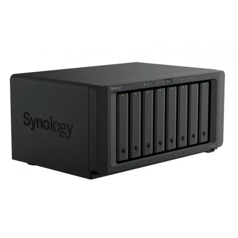 Synology DiskStation DS1825+ NAS/salvestusserver Ryzen Embedded V1500B 8 GB DDR4 0 TB Must