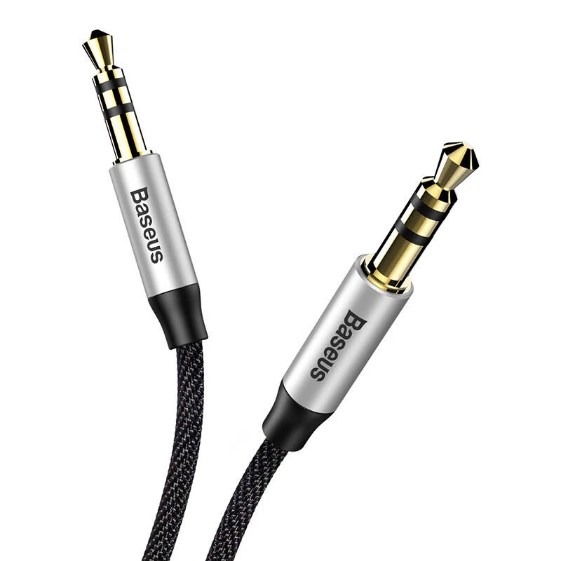Baseus Yiven Audio kaabel kaabel 3.5 male Audio M30 1.5M Hõbedane+ Must