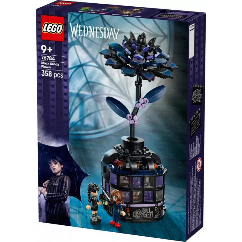 LEGO ehituskomplekt LEGO Wednesday 76784 Must Dahlia Flower — dekoratiivmudel, 358 tk, 9+ aastat