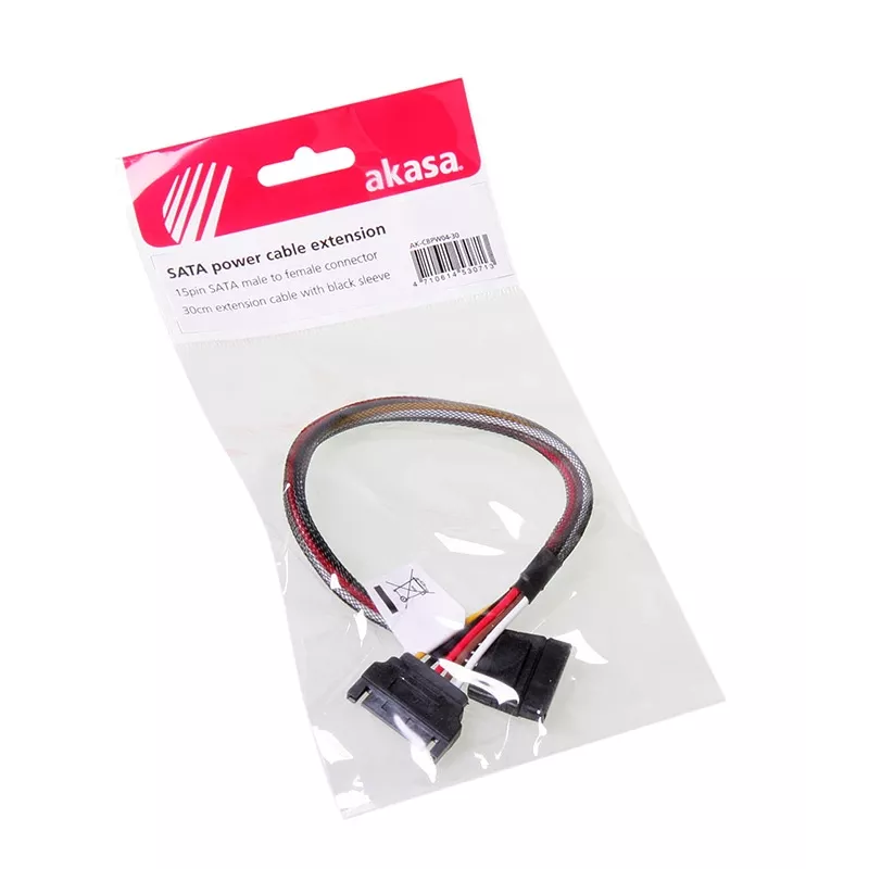 SATA toitekaabli pikendus Akasa AK-CBPW04-30 0,3 m