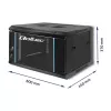 Qoltec 54462 RACK kapp 19 | 6U | 600 x 370 x 450