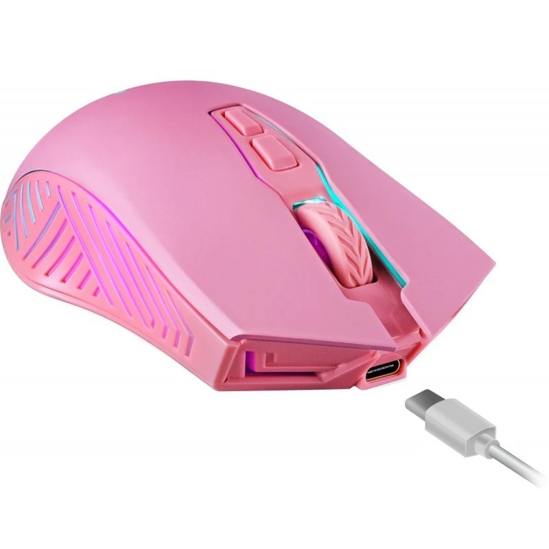 Juhtmevaba mängurihiir DEFENDER P ANDORA PINK liides