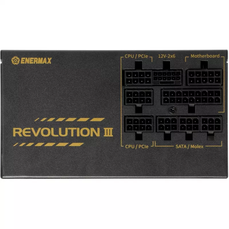 Toiteplokk ENERMAX ERV1000G-AHG-MAC, 1000 W, 20+4 pin ATX, täismodulaarne, 80 PLUS Gold, Must