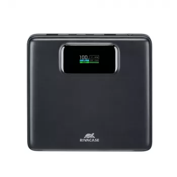 Akupank Rivacase VA1090 — 20000 mAh, 77 Wh, koguväljundvõimsus 100 W, 440 g