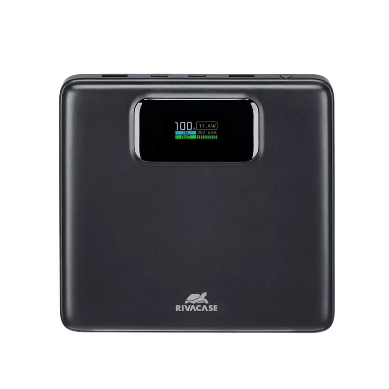Akupank Rivacase VA1090 — 20000 mAh, 77 Wh, koguväljundvõimsus 100 W, 440 g