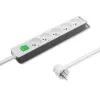 Pikendusjuhe Qoltec 50290 1,8 m 5 vahelduvvoolupistikupesa Siseruumides Valge