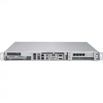 Supermicro - SuperChassis 515-R407 - Rack Mount 1U STD ja WIO MB 2 x 2,5 LED-id 4 x PWM ventilaator 2 x ventilaatorid AOC jahutuseks PSU 400 W 43 x 437 x 429 mm