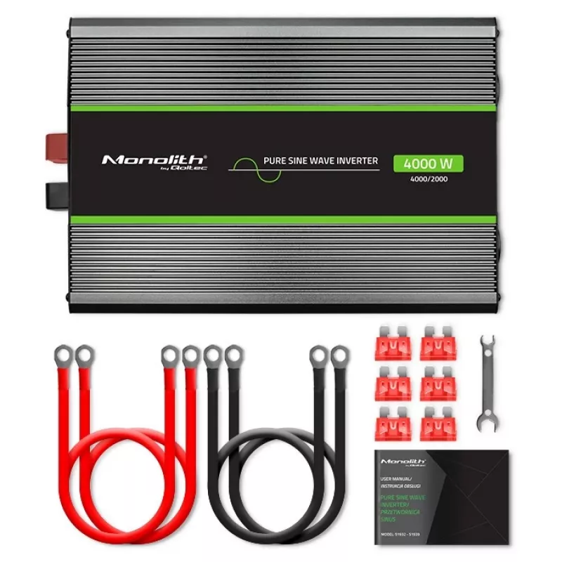 Qoltec Monolith toiteadapter/inverter Auto 4000 W Must