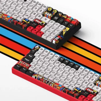 Klaviatuur Ducky IQUNIX F97 Graffiti Blaze juhtmevaba mänguriklaviatuur, RGB, Moonstone-Turbo lülitid