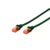 võrgukaabel Digitus CAT 6 U/UTP RJ-45 3m roheline