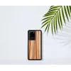 Mehe ja puidust telefoniümbris Samsung Galaxy S20 Ultra jaoks — cappuccino must