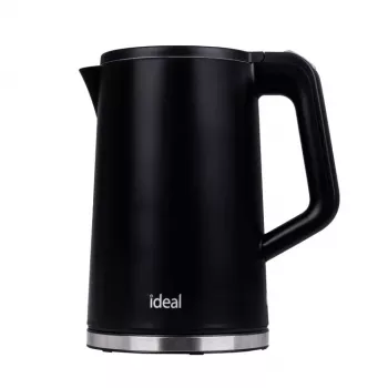 IDEALi veekeetja 1,7 l, terasest korpus, võimsus 1500 W, must