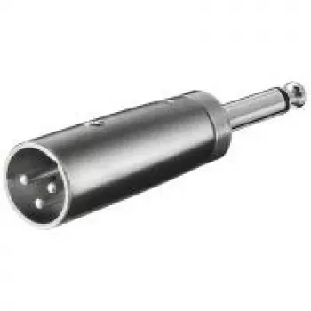 Wentronic Goobay XLR-adapter - XLR-pistik (3-kontaktiline) > 6,35 mm pistikupesa (2-kontaktiline, mono) (27452)