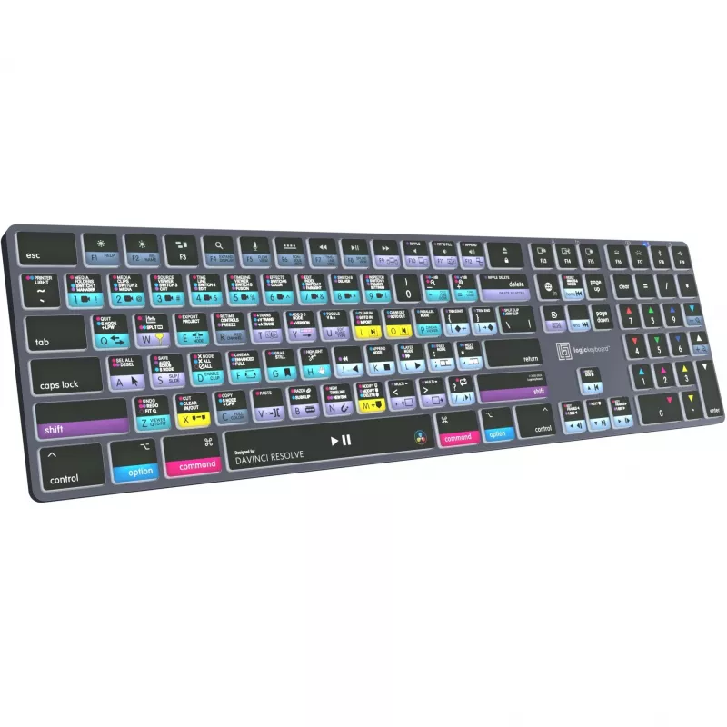 Logickeyboard LKB-RESB-TM-UK Office Bluetooth QWERTY klaviatuur hall titaan
