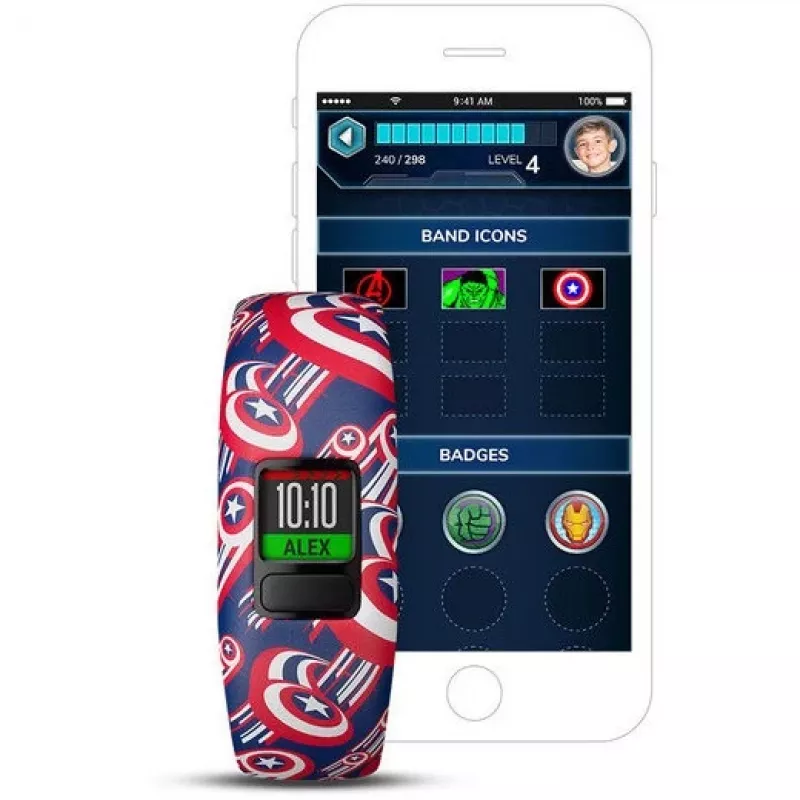 Garmin vivofit jr. 2 Marvel Captain America laste aktiivsusmonitor