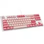 Ducky One 3 TKL Gossamer Pink klaviatuur Gaming USB US English Roosa, Valge