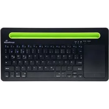 Klaviatuur MediaRange MROS131 Office Bluetooth QWERTZ Saksa Šveitsi Must Roheline