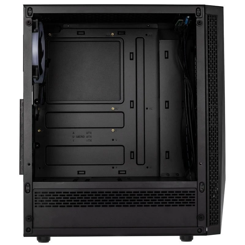 Kolink VOID RGB tornkorpus, must, LED-ventilaator, aken, tolmufilter, arvuti E