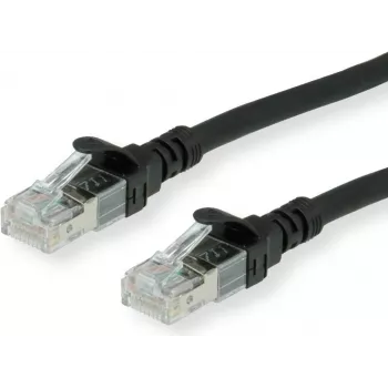 ROLINE - patch-kaabel - RJ-45 (M) to RJ-45 (M) - 30 cm - SFTP - CAT 6a - Must (21.15.2975)
