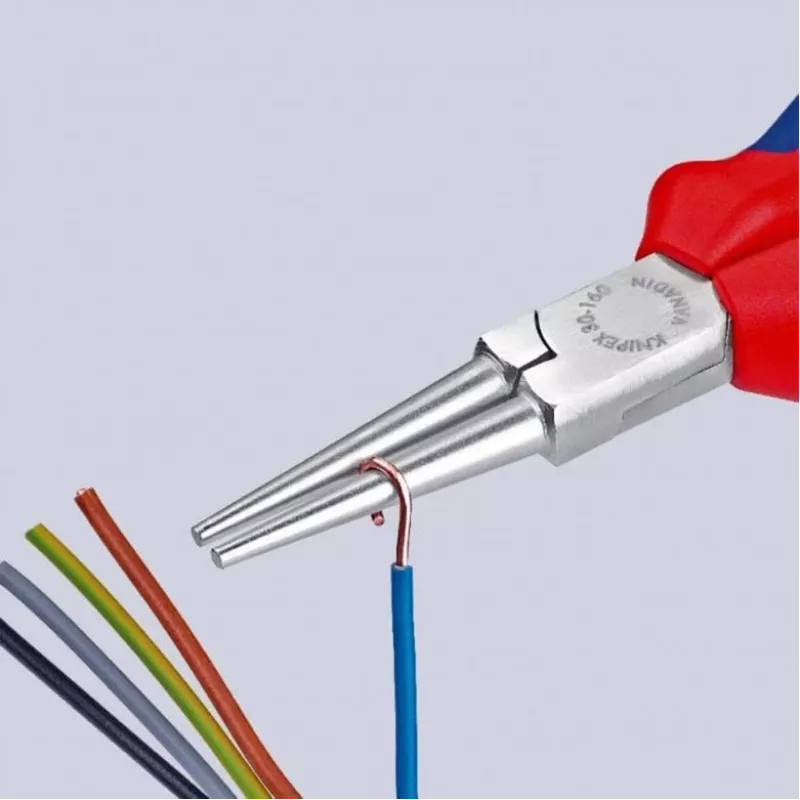 KNIPEX 30 35 160 - nõeltangid - 2,5 mm - 4,1 cm - teras - sinine/punane - 16 cm