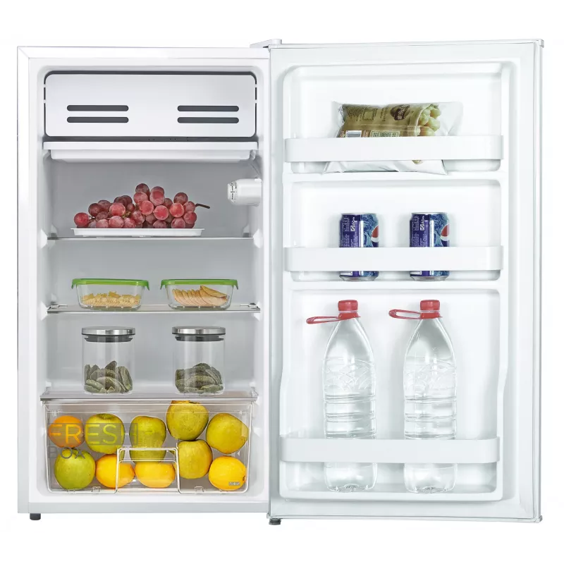 Midea külmik | MDRD142FGE01 | Energiatõhususe klass E | Vabaltseisev | Sahver | Kõrgus 86 cm | Külmiku netomahutavus 93 L | 41 dB | Valge