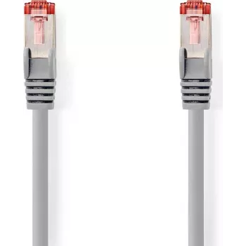 Nedis CAT6 võrgukaabel - RJ45 pistik | RJ45 pistik | S/FTP | 1.00 m | Ümmargune | LSZH | Hall | Silt