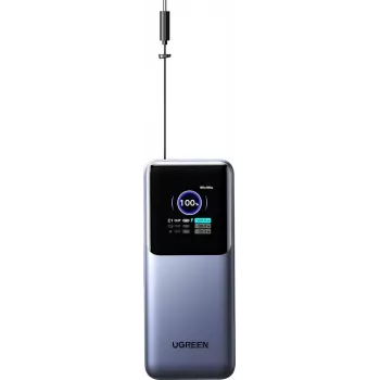 Kaasaskantav akupank UGREEN 20 000 mAh 165 W (55987B) sülearvutite, telefonide ja tahvelarvutite laadimiseks