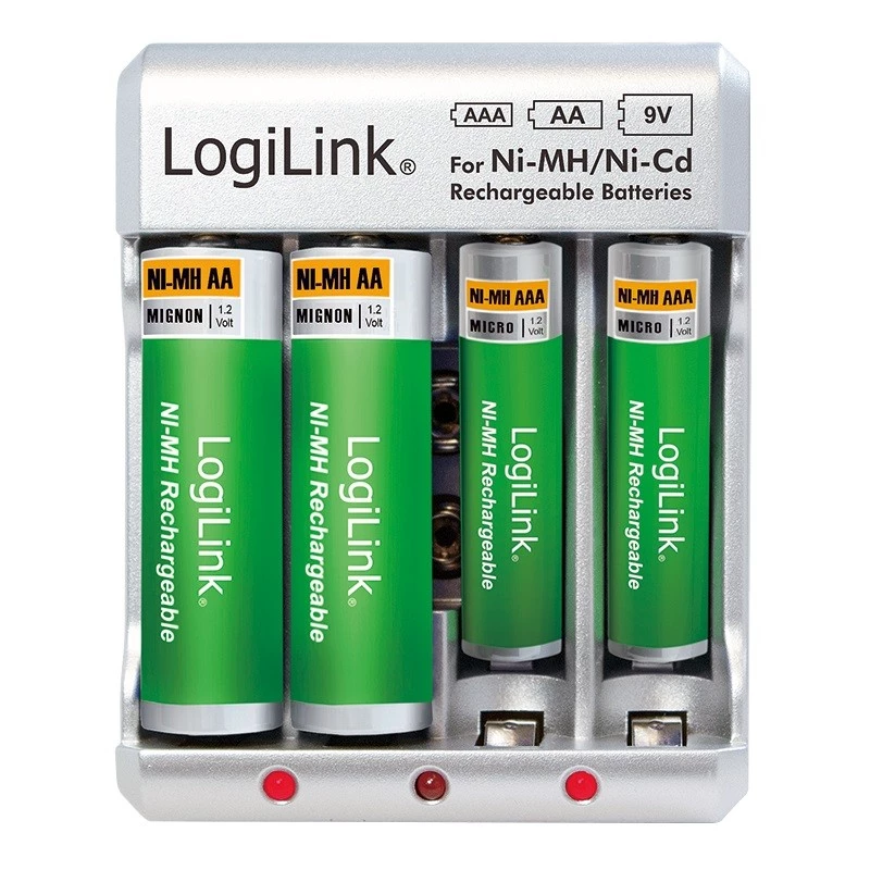 Akulaadija Ni-MH / Ni-Cd AA / AAA / 9V