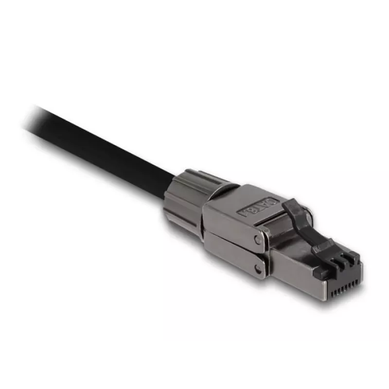 Võrgukaabel DeLOCK RJ45-pistik Cat.8.1 STP tööriistavaba must
