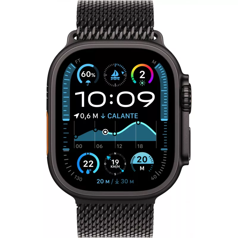 APPLE Watch Ultra 2 GPS + Cellular 49mm musta titaanist korpusega musta titaanist Milani aasaga - L