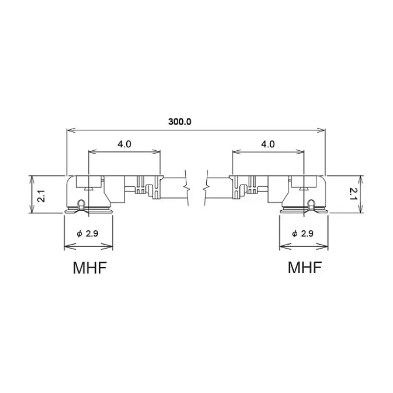 Koaksiaalkaabel DeLOCK 89609 0,3 m MHF (I-PEX) must kuldne