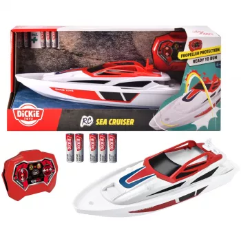 RC paat Dickie Sea Cruiser 2.4 GHz RTR raadio teel juhitav paat, koheselt sõiduvalmis mudel