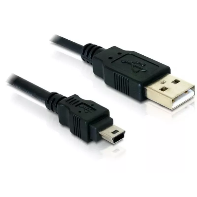 USB-kaabel DeLOCK 82252 USB 2.0 1,5 m USB A Mini-USB B Must