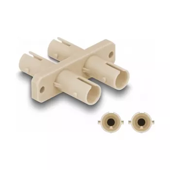 DeLOCK kiudoptiline adapter ST Duplex emane ST Duplex emasele beež
