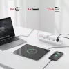 Pikendusjuhe MACLEAN MCE394W — 3 pistikupesa, 3×USB 2,1 A, 110–240 V AC, 2500 W, 1,5 m kaabel, valge