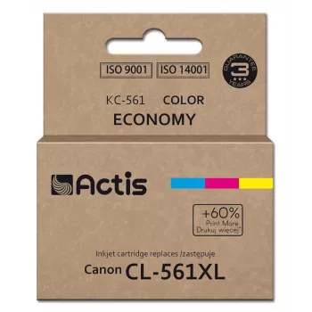 Actis KC-561 tint (asendus Canon CL-561XL; Supreme; 18 ml; tsüaan, magenta, kollane). Prindib 60% rohkem kui OEM.