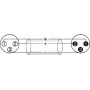 Helikaabel XLR 3-kontaktiline Omnitronic 3022010L Sinine 3m