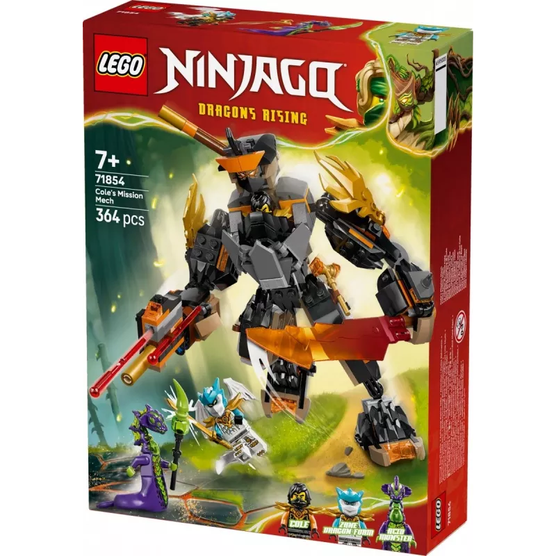 LEGO NINJAGO 71854 Cole'i missioonimeha ja draakon Zane