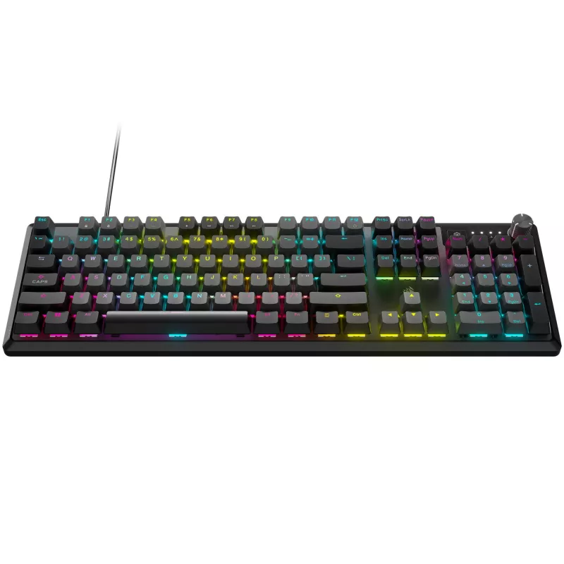 Corsair K70 CORE RGB klaviatuur mängimiseks USB QWERTZ saksa hall