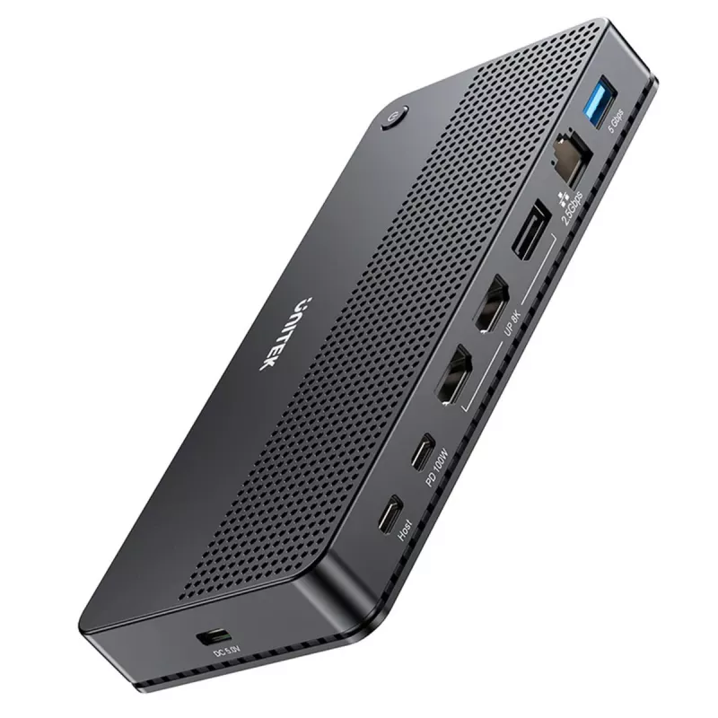 Dokkimisjaam UNITEK D1104A01 USB4 juhtmega 100W Power Delivery