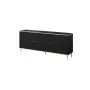 GLAMOUR kummut 180x40x75,5 cm, must matt + kuldne